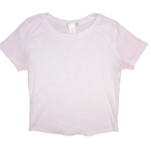 White cropped t-shirt- bozzolo. Used